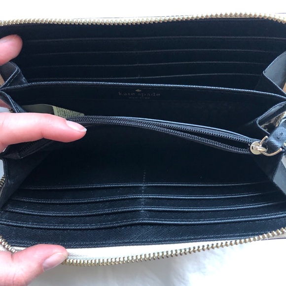 Kate Spade wallet - black and beige/stone - Picture 8 of 10